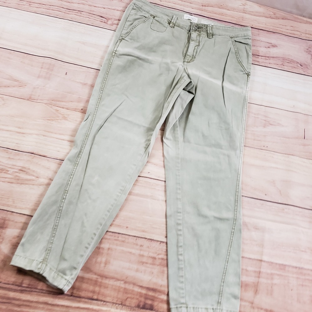 Anthropologie Pants Womens‎ 31 Beige Chino Relaxed Straight Casual Ladies 31x27 - Picture 2 of 12